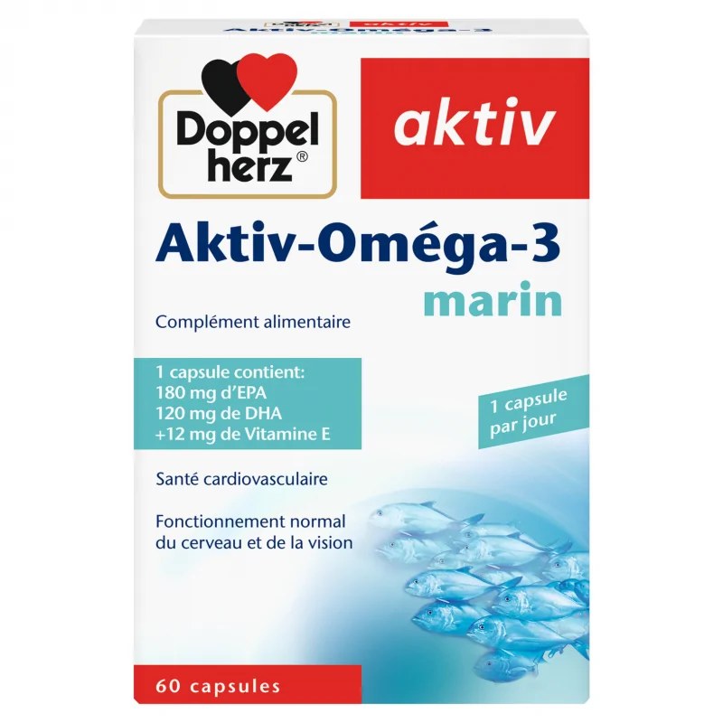 Doppelherz  DOPPELHERZ AKTIV OMEGA 3 MARIN 60 CAPSULES