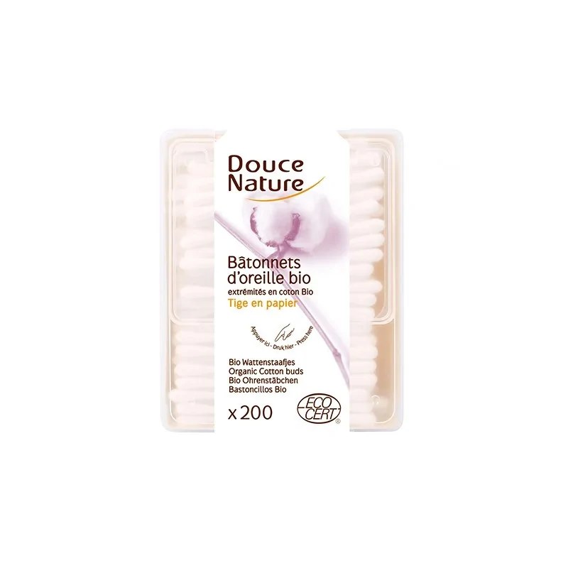 Douce Nature DOUCE NATURE BATONNETS D'OREILLE BIO 200 U