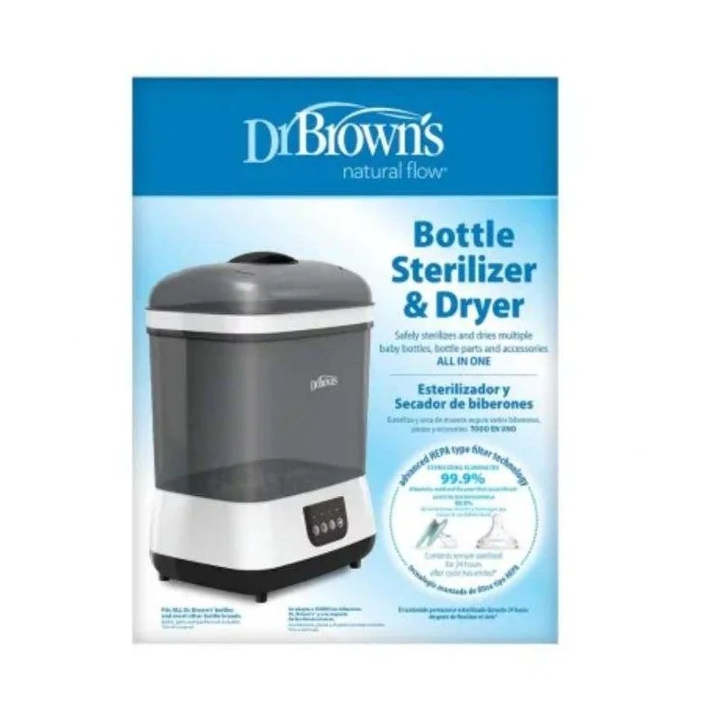 Dr Brown’s DR BROWNS STERILISATEUR ET SECHEUSE ELECTRIQUES AVEC FILTRE A AIR GRIS