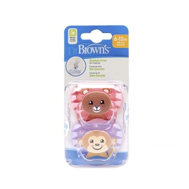Dr Brown’s DR BROWNS SUCETTE PREVENT 6-18 MOIS PACK DE 2
