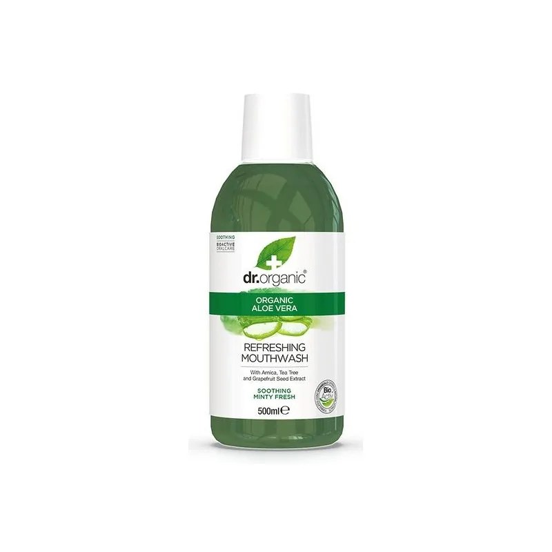 Dr.Organic Dr. Organic Bain de bouche à l'aloe vera 500 ml