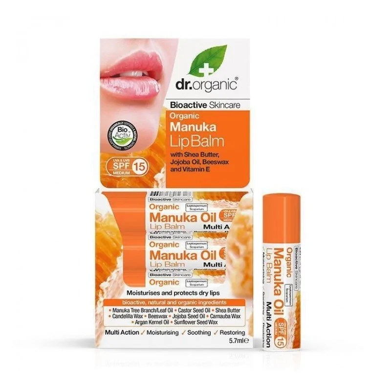 Dr.Organic DR. ORGANIC BAUME À LÈVRES AU MIEL DE MANUKA  5.7 ML