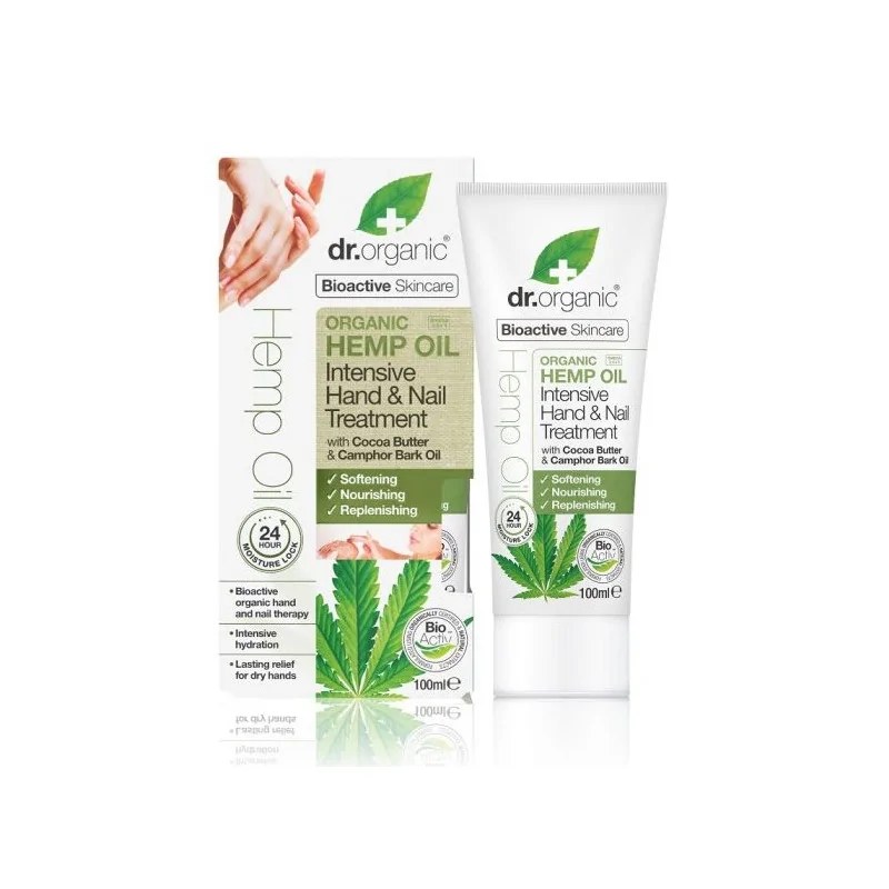 Dr.Organic DR.ORGANIC CREME MAINS ET ONGLES A Huile de Chanvre 100ML