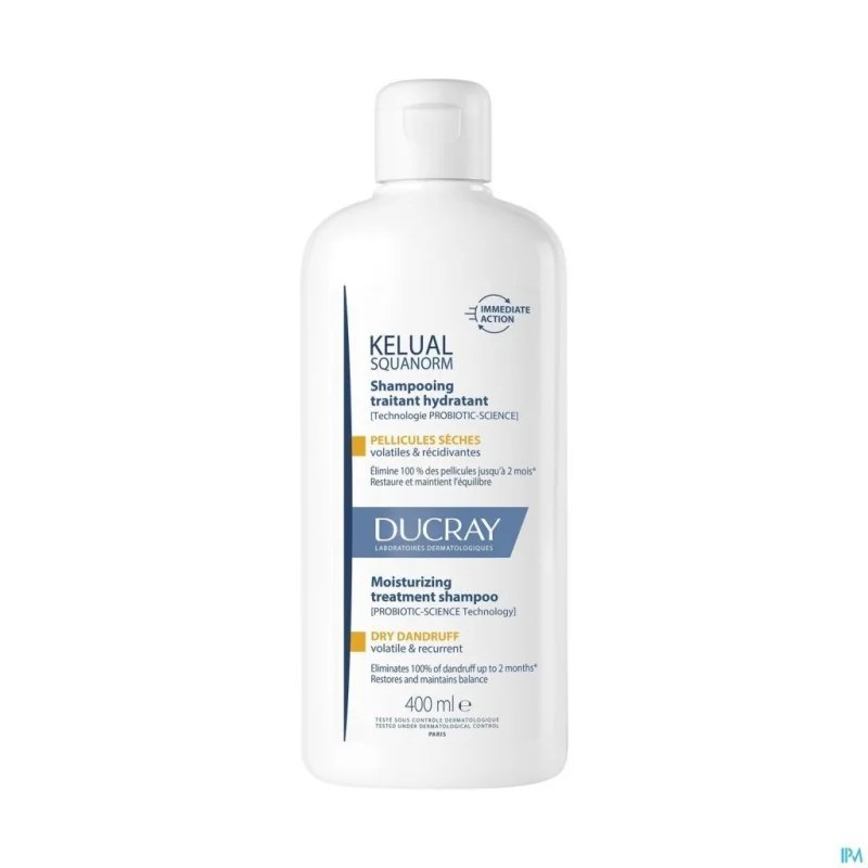DUCRAY Ducray Kelual Squanorm Shampoing Traitant Pellicules Seches 200ml