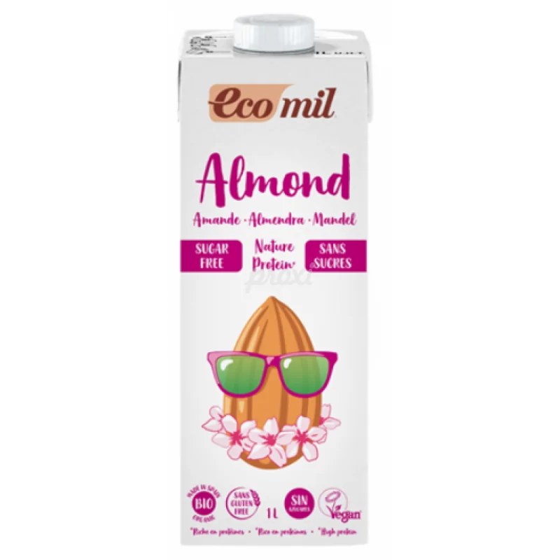 EcoMil Ecomil BOISSON D'AMANDE PROTEINEE SANS SUCRE 1 L