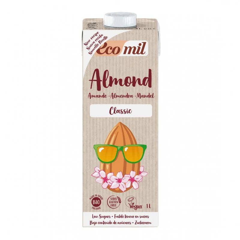 EcoMil Ecomil  BOISSON D'AMANDE SUCRE DE CANNE CLASSIC 1 L