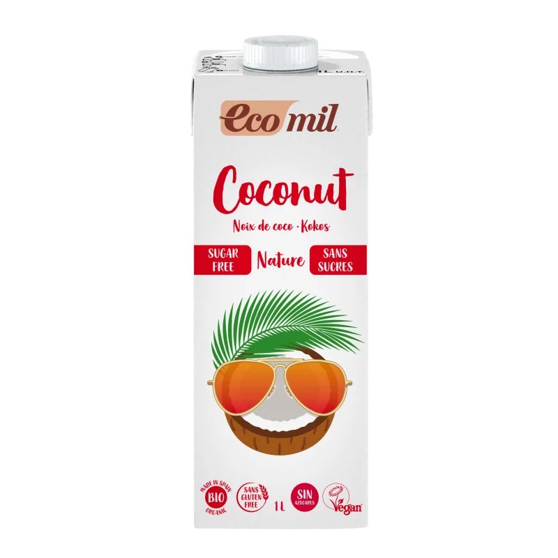 EcoMil ECOMIL LAIT DE COCO  SANS SUCRE  1L