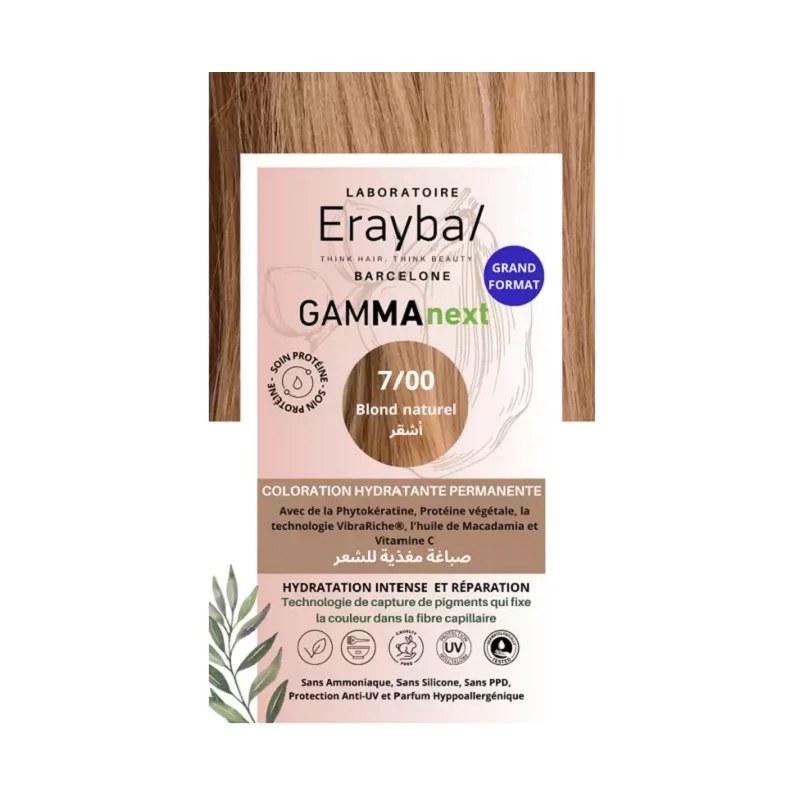 ERAYBA Erayba Gamma Next Coloration 7/00 Blond Natural Coloration Hydratante Permanente