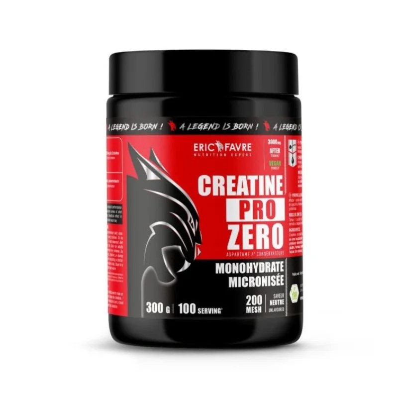 Eric Favre ERIC FAVRE CREATINE PRO ZERO MONOHYDRATE MICRONISE SAVEURE NEUTRE 300 G