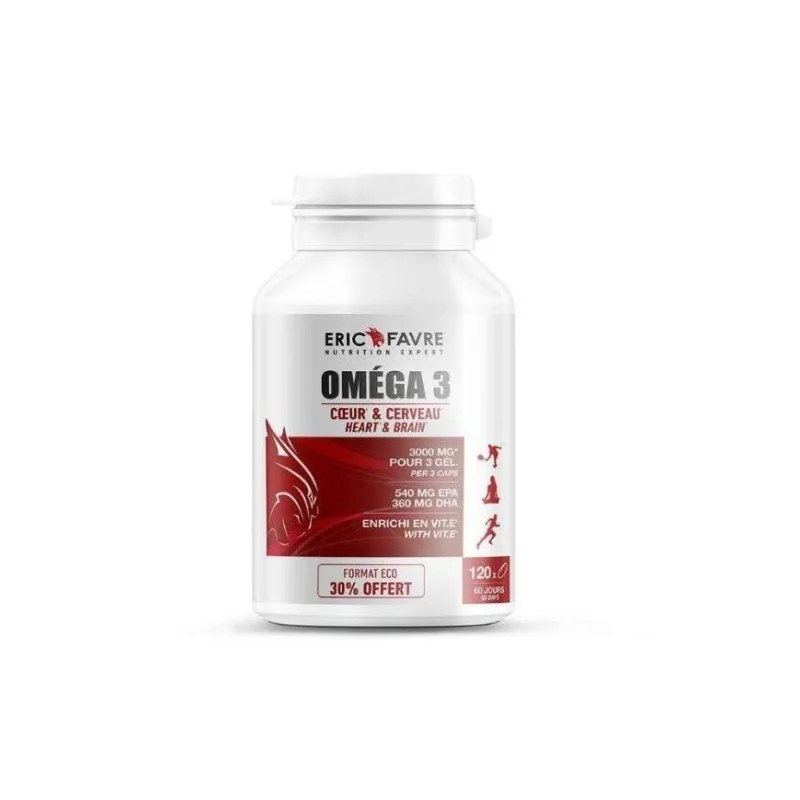 Eric Favre ERIC FAVRE OMEGA 3 COEUR ET CERVEAU 120 CAPSULES