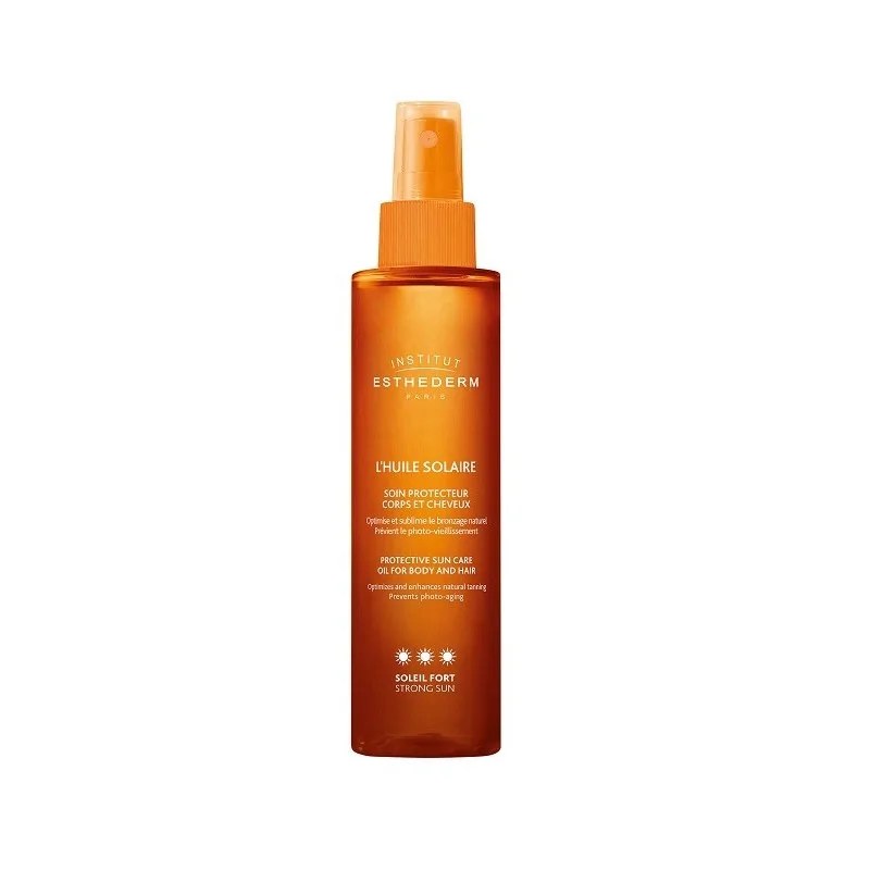 ESTHEDERM Esthederm Bronz L’Huile Solaire Soin Protecteur Corps et Cheveux Soleil Fort 150 ml