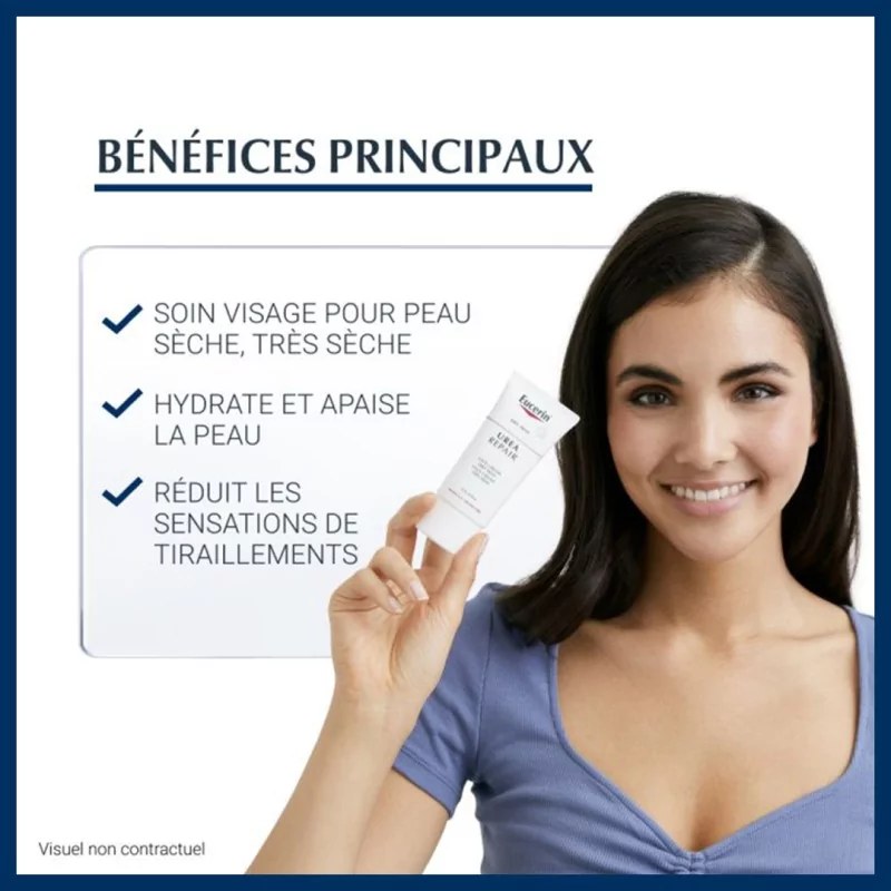 EUCERIN EUCERIN CRÈME VISAGE 5% D'URÉE — vue 2