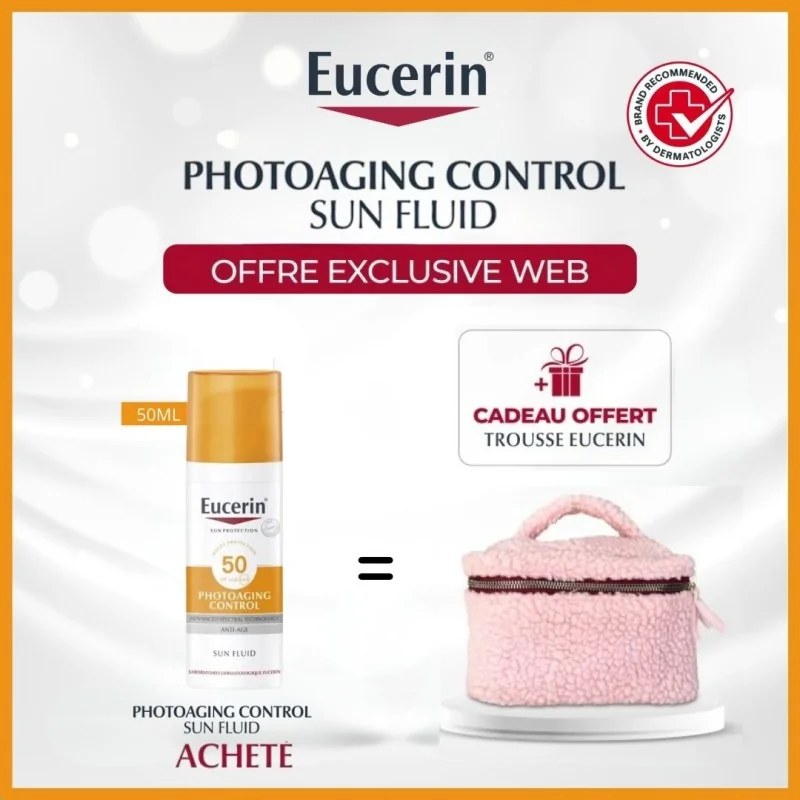 EUCERIN Eucerin Ecran SUN PROTECTION PHOTOAGING CONTROL Fluide ANTI-ÂGE SPF 50+ - 50ml Achete + trousse offert