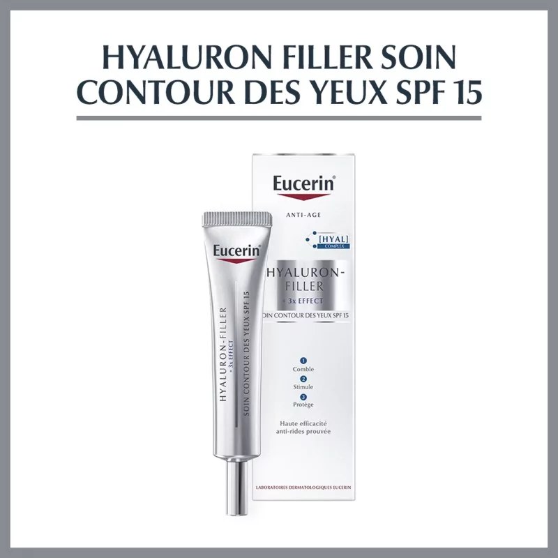 EUCERIN EUCERIN Hyaluron-Filler +3x Effect, Contour-Yeux SPF15 15ml