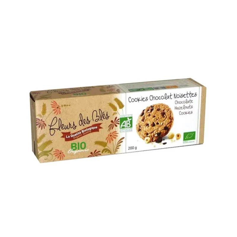 FLEURS DES BLES FLEURS DES BLES COOKIES NOISETTES PEPITES DE CHOCOLAT 200G