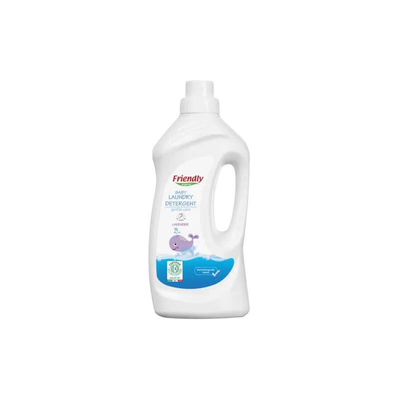 FRIENDLY ORGANIC Friendly  BABY LIQUIDE LESSIVE  100% NATUREL 1L LAVANDE