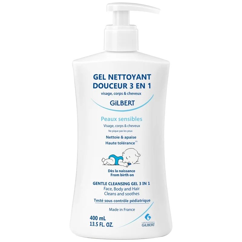 GILBERT Gilbert Gel Nettoyant Douceur 3en1 Bebe 400ml