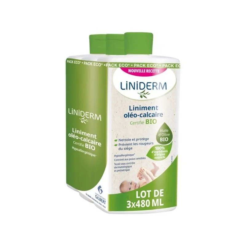GILBERT GILBERT LINIDERM LINIMENT OLEO CALCAIRE PACK DE 3