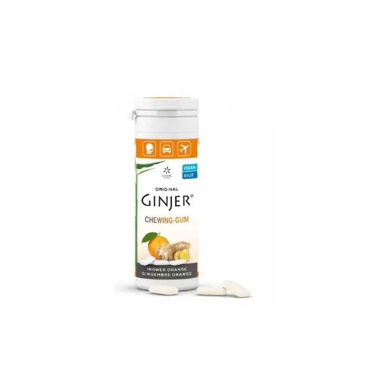 GINJER  GINJER CHEWING-GUM GINGEMBRE ORANGE 30 G