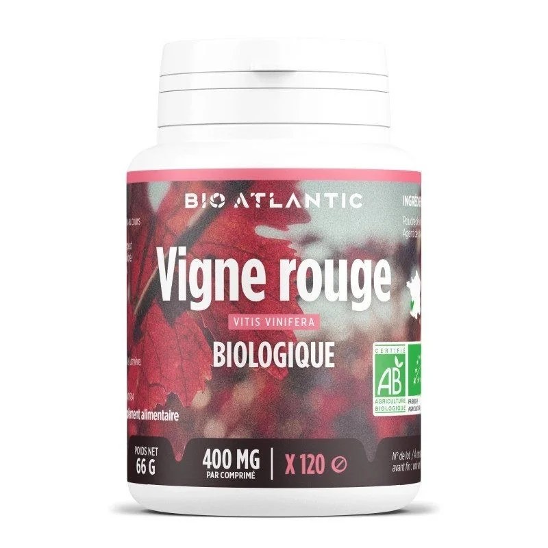 GPH DIFFUSION  GPH DIFFUSION BIO ATLANTIC VIGNE ROUGE BIO 120 comprimes