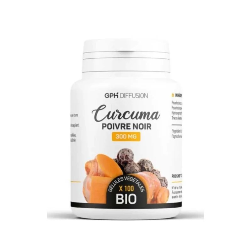 GPH DIFFUSION  GPH DIFFUSION CURCUMA ET POIVRE NOIR 100 GELULES