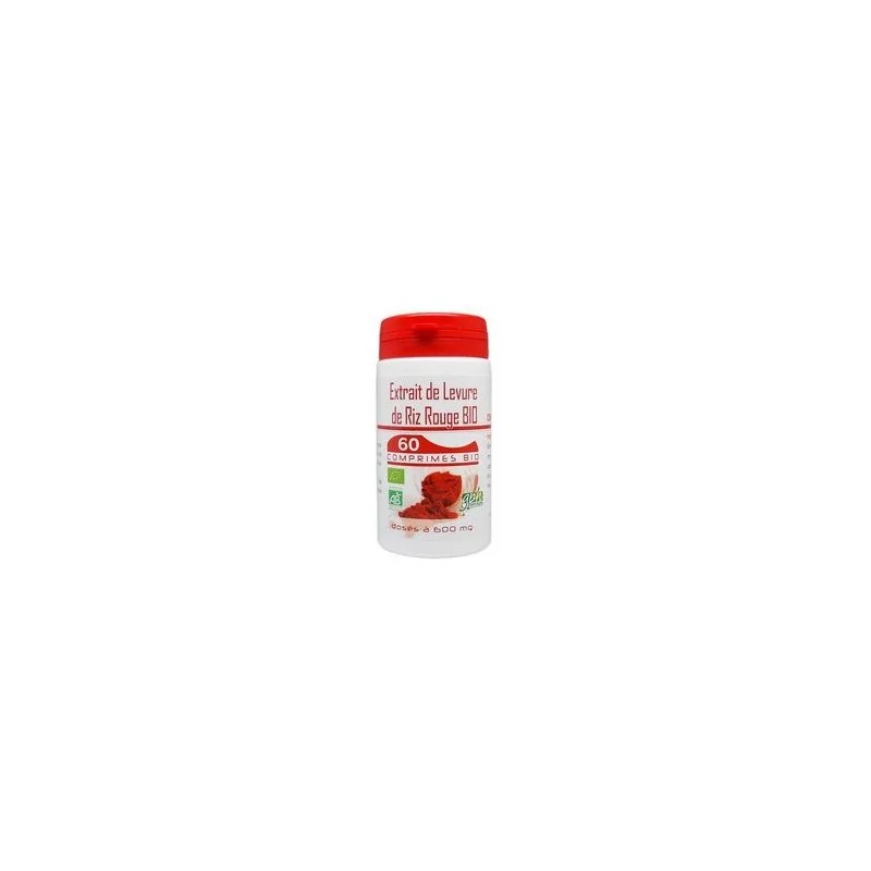 GPH DIFFUSION  GPH DIFFUSION EXTRAIT DE LEVURE DE RIZ ROUGE  60 comprimes