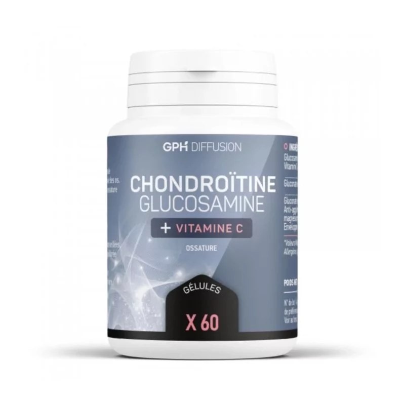 GPH DIFFUSION  GPH CHONDROITINE GLUCOSAMINE + VITAMINE C 60 GELULES