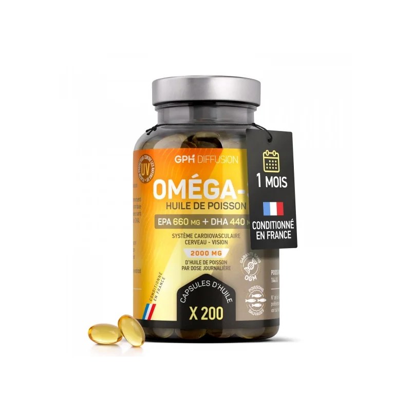 GPH DIFFUSION  GPH DIFFUSION OMEGA 3 200 CAPSULES