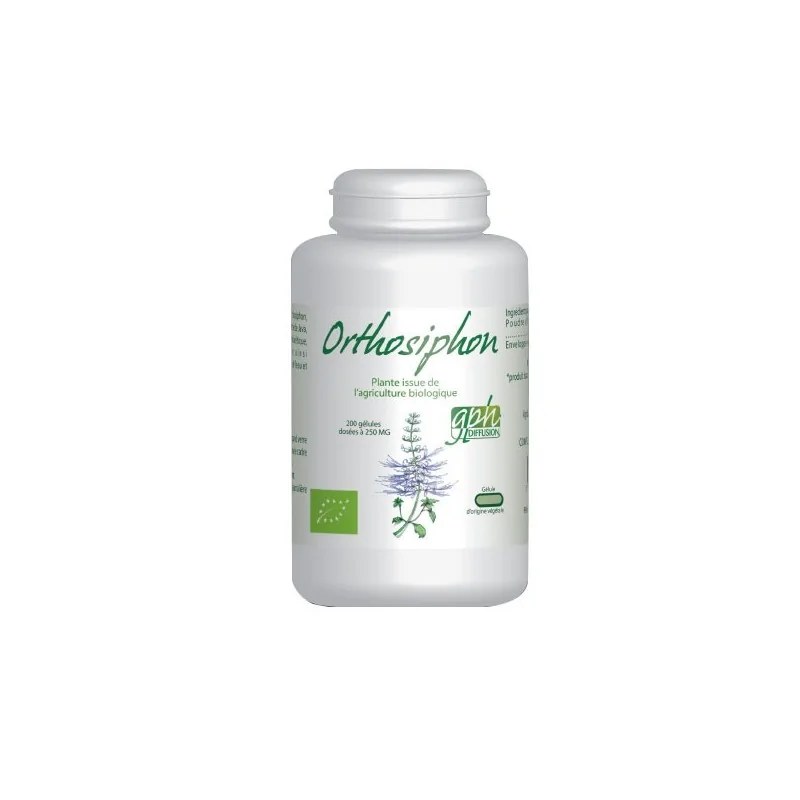 GPH DIFFUSION  Gph diffusion orthosiphon bio - 250 mg - 200 gélules végétales