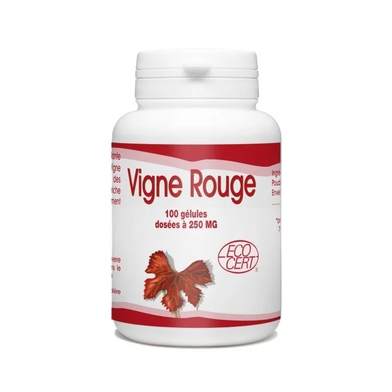 GPH DIFFUSION  GPH DIFFUSION VIGNE ROUGE BIO - 250 MG - 100 GÉLULES