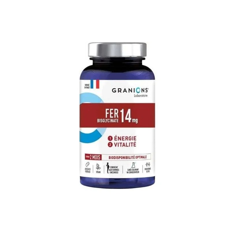 GRANIONS GRANIONS FER BISGLYCINATE 14 MG 60 GELULES