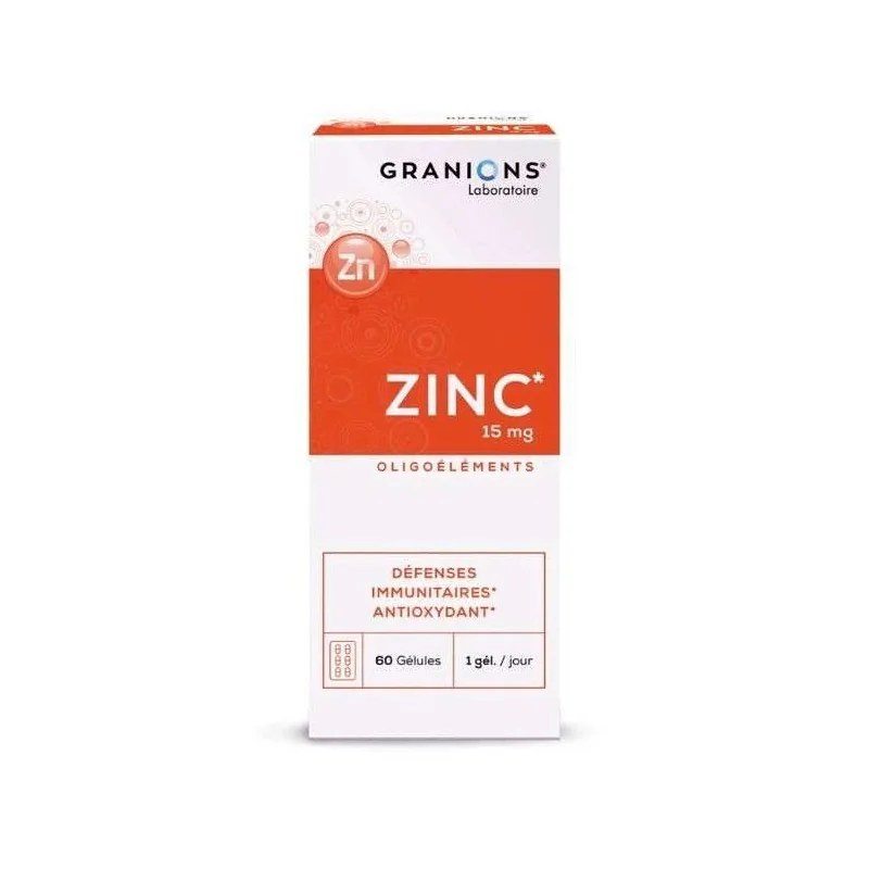 GRANIONS GRANIONS ZING 15MG 60 GELULES