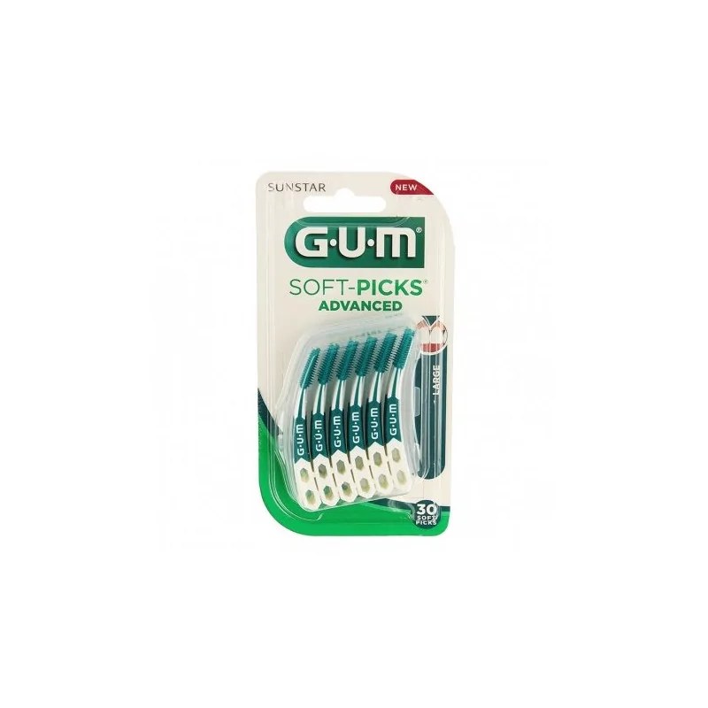 GUM SUNSTAR Gum Soft Picks Advanced Large 30 Pièces 651