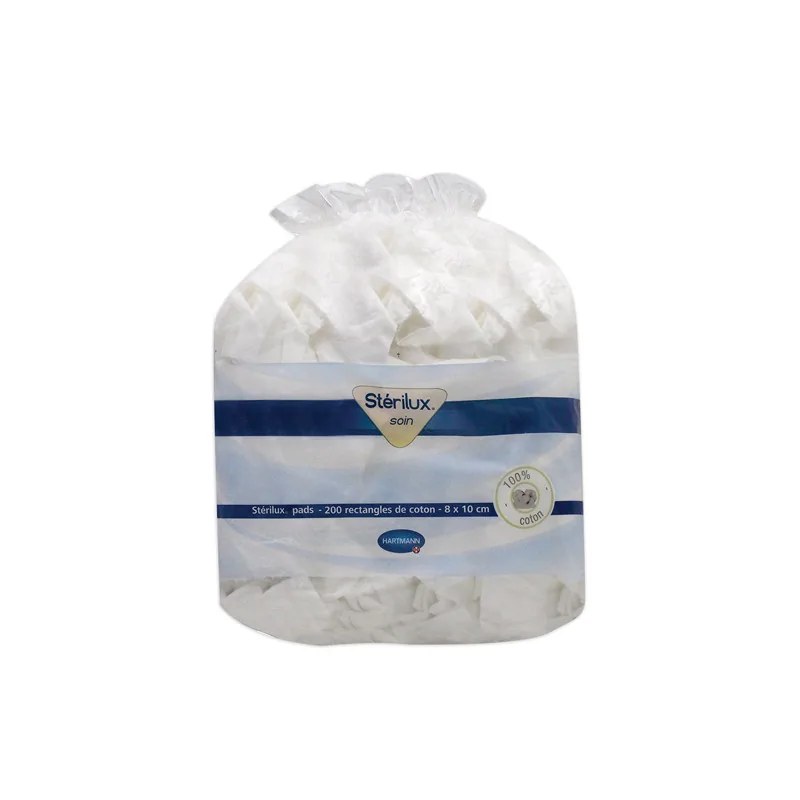 HARTMANN  Hartmann Sterilux Pads Rectangles De Coton 200pcs