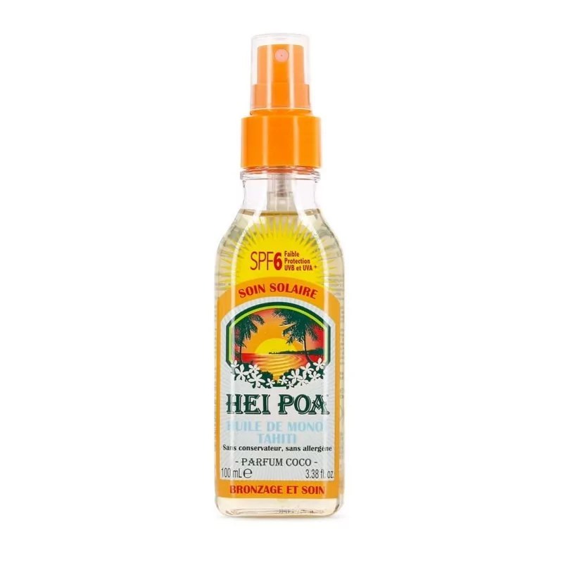Hei Poa Hei poa huile sèche au monoï-spf 6- parfum coco 100ml