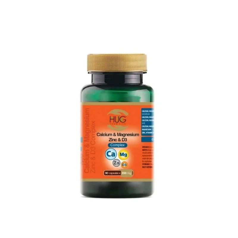Hug HUG CALCIUM MAGNESIUM ZINC ET D3 COMPLEX 90 GELULES