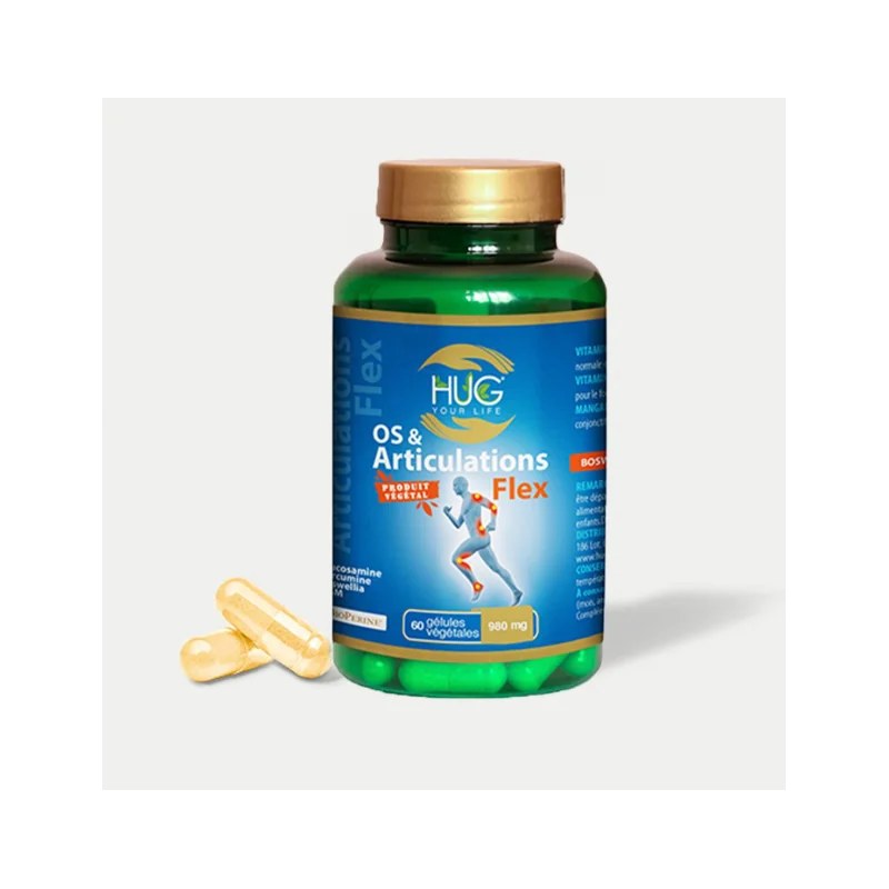 Hug HUG OS ET ARTICULATIONS FLEX 980 MG 60 GELULES