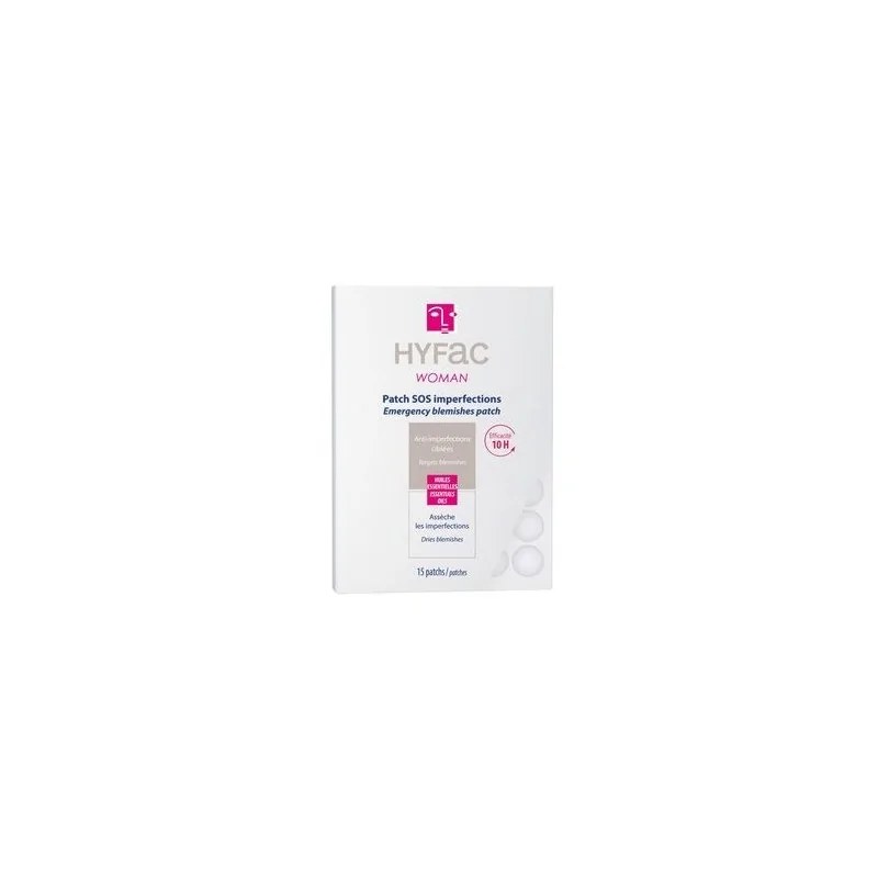 HYFAC HYFAC WOMAN PATCHS SOS ANTI-IMPERFECTIONS SACHET DE 15 PATCHS