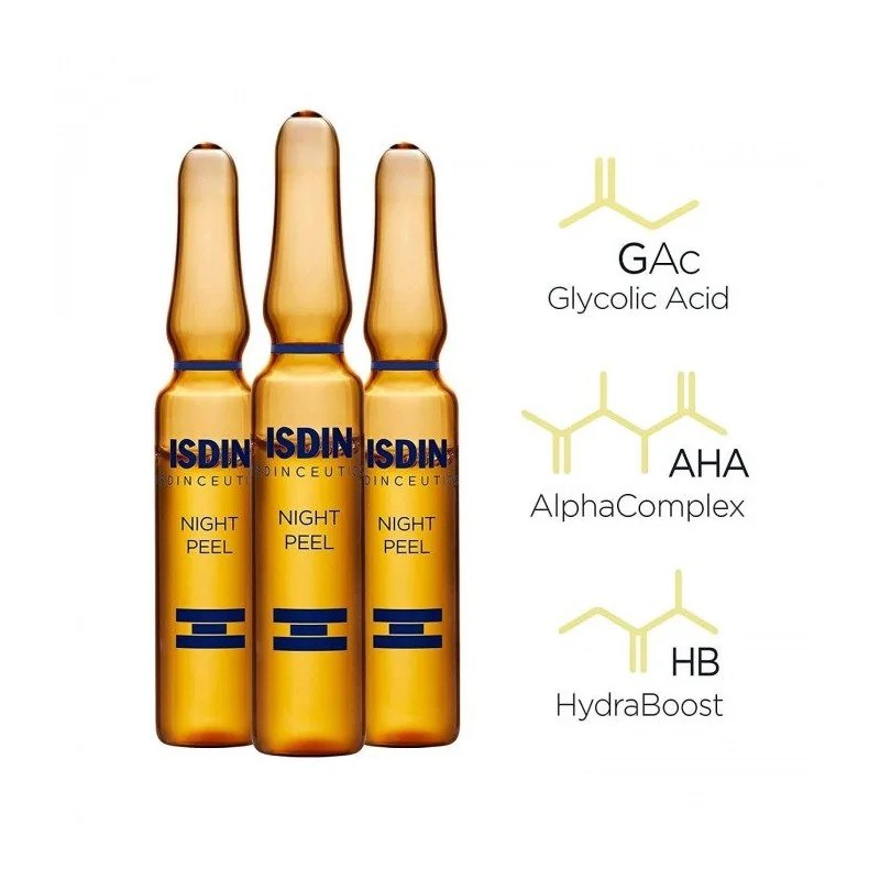 ISDIN  ISDIN NIGHT PEEL EXFOLANT NUIT PEELING 30 AMPOULES x 2 ML
