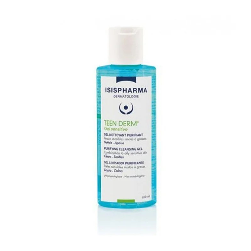 isis pharma ISISPHARMA TEEN DERM Gel Nettoyant Purifiant Sensitive 100ml
