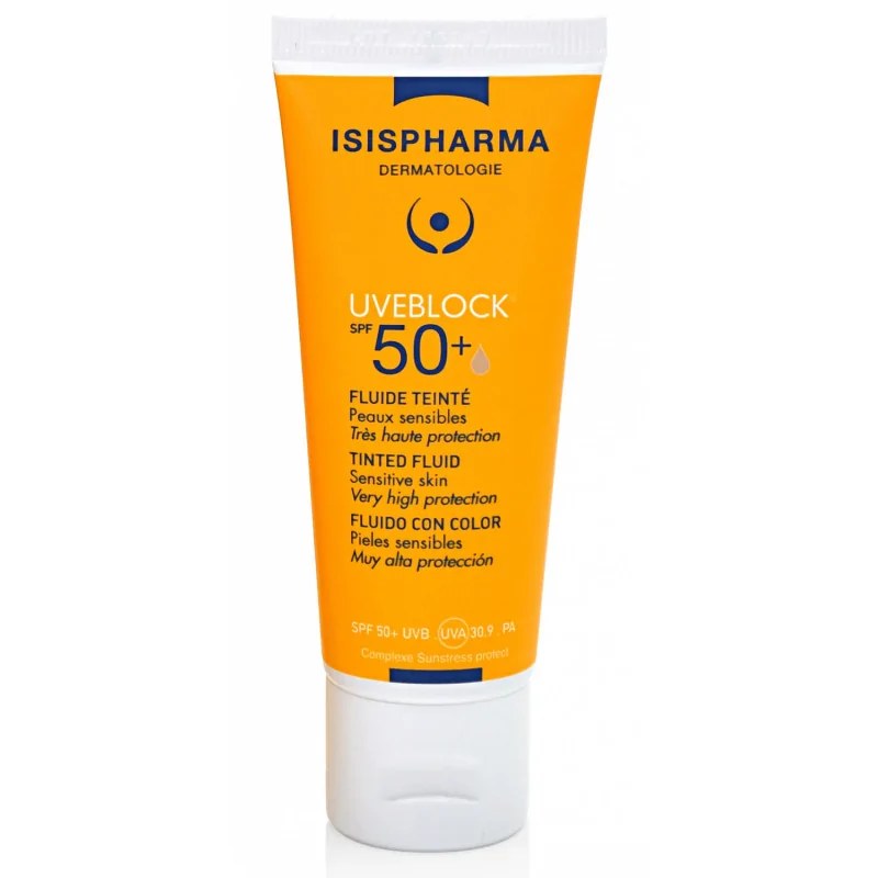 isis pharma ISISPHARMA UVEBLOCK SPF50+ Fluide Teinte Très Haute Protection 40ml