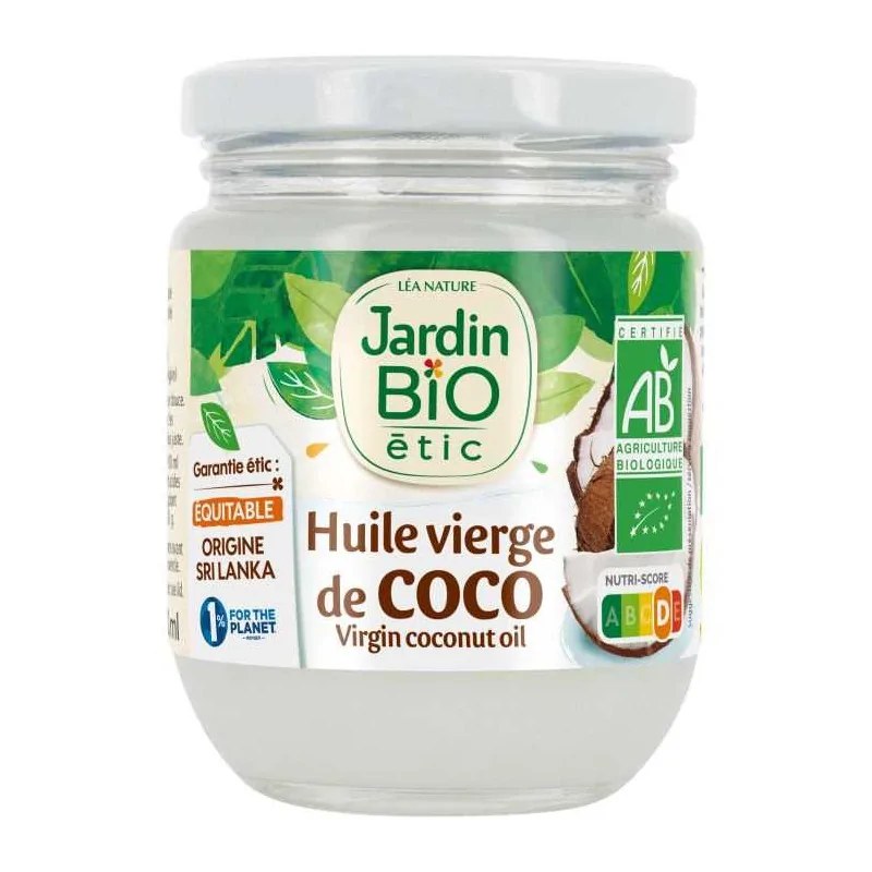 JARDIN BIO JARDIN BIO Huile vierge bio de coco 184 G