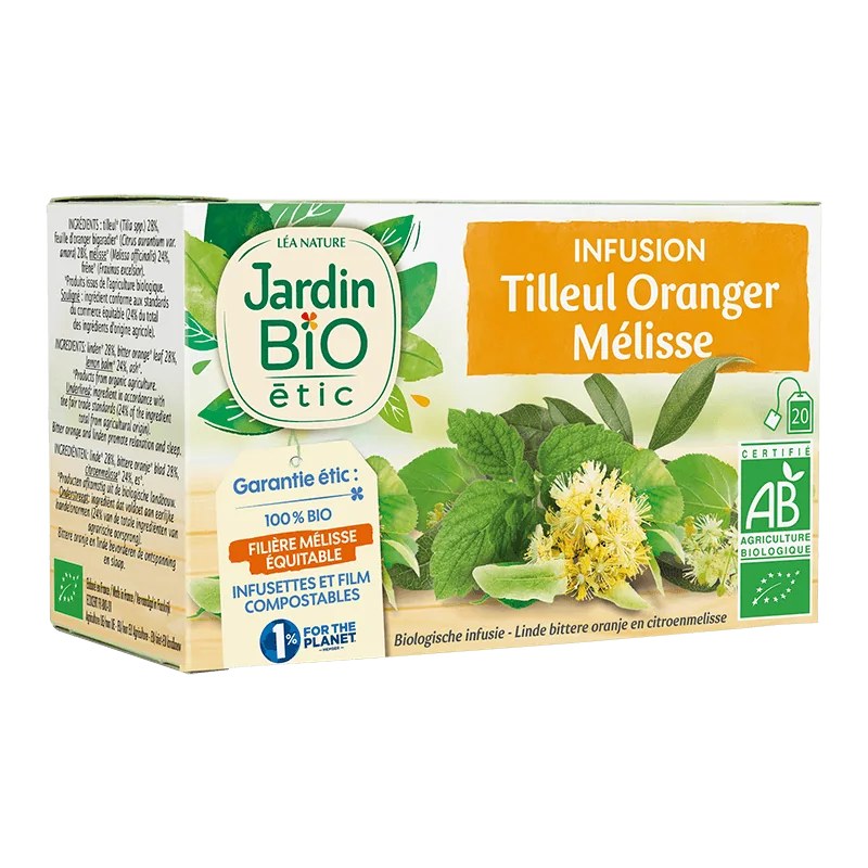 JARDIN BIO JARDIN BIO INFUSION TILLEUR ORANGER MELISSE 30G