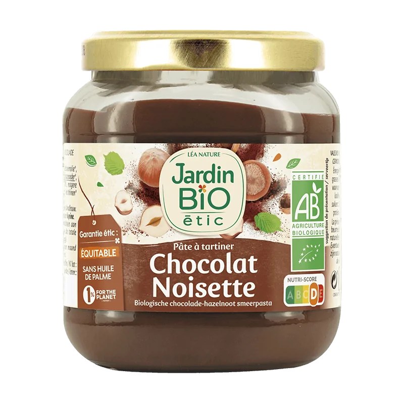 JARDIN BIO JARDIN BIO PATE A TARTINER CHOCOLAT NOISETTE 350G