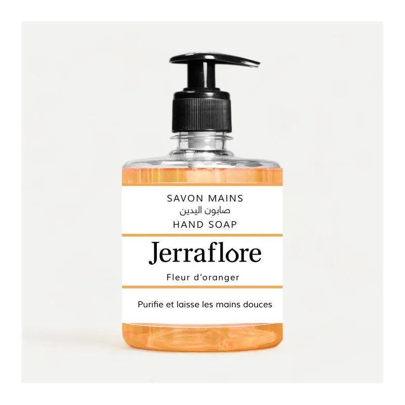 JERRAFLORE JERRAFLORE SAVON MAINS FLEUR D’ORANGER 500ml