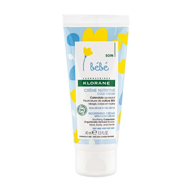 KLORANE Klorane - Crème nutritive au Cold Cream et Calendula - Bébé - Peau sèche et très sèche 40 ml