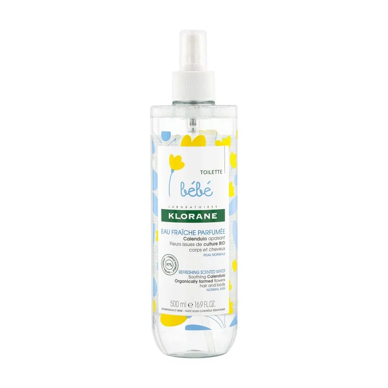 KLORANE Klorane - Eau fraîche parfumée au Calendula apaisant - Bébé - Peau normale 500 ml