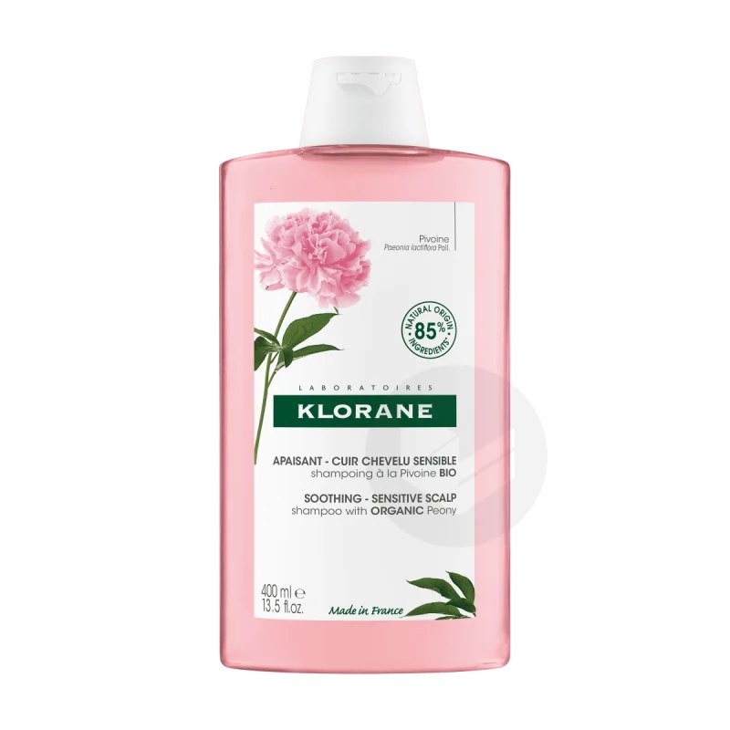 KLORANE KLORANE SHAMPOING APAISANT A LA PIVOINE CUIR CHEVELU SENSIBLE 400 ML