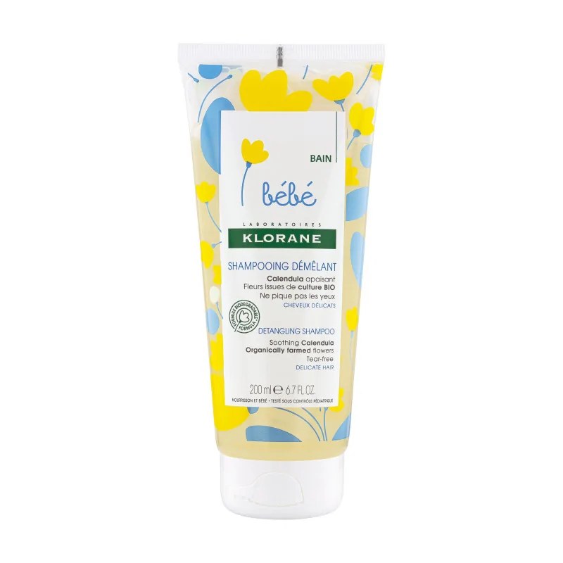 KLORANE Klorane - Shampoing démêlant au Calendula apaisant - Bébé - Cheveux délicats 200 ml