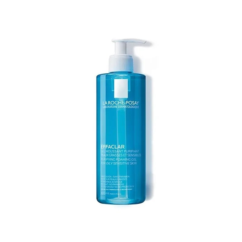 LA ROCHE-POSAY LA ROCHE-POSAY EFFACLAR GEL MOUSSANT PURIFIANT 400ML PEAUX GRASSES ET SENSIBLES